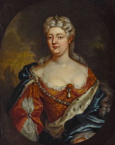 Hraběnka Palatine Caroline z Nassau-Saarbruecken (1704-1774) - Anonym. Olej na plátně, c. 1725. Rozměr : 85x67 cm Soukromá sbírka od Anonymous Anonymous