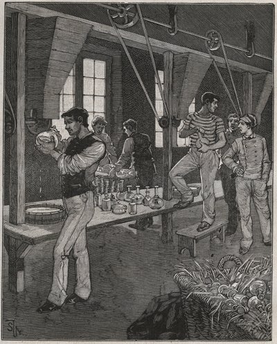 Dílna rytců křišťálu ve Francii v 19. století. Rytina z roku 1885 v „“Les arts et metiers illustres““ od Adolphe BITARDA. od Anonymous Anonymous