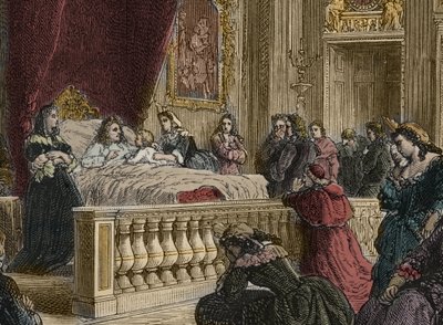 Smrt Ludvíka XIV ve Versailles, 1. září od Anonymous Anonymous