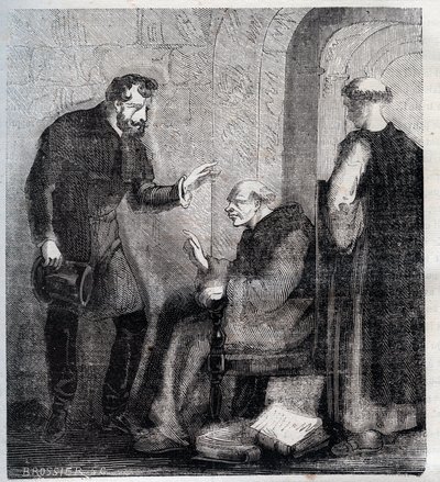 Diogo Inacio de Pina Manique (1733-1805) Portugalský soudce Útočí na portugalské svobodné mony Rytina z roku 1879 v „“Historie tajemství, politiky a náboženských společností““ od Pierra Zacconeho (1817-1895) od Anonymous Anonymous