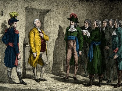 Dominique Joseph Garat (1749-1833) informoval krále Ludvíka XVI. o rozsudku smrti 20. od Anonymous Anonymous