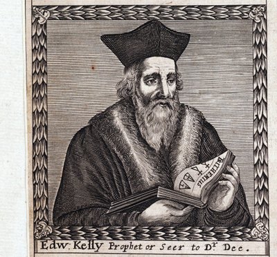 Edward Kelley nebo Edward Talbot (1555-1597) - Anonymní dílo, rytina od Anonymous Anonymous