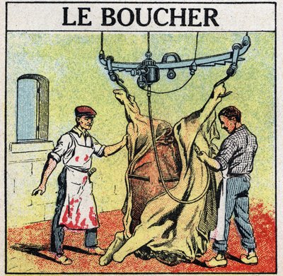 Elektrické nářadí: řezník. Anonymní ilustrace z roku 1925. Soukromá sbírka. od Anonymous Anonymous