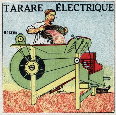 Elektrické nářadí: průřez elektrického tarare. Anonymní ilustrace z roku 1925. Soukromá sbírka. od Anonymous Anonymous