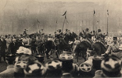 První světová válka 1914-1918: návštěva francouzského prezidenta Raymonda Poincareho (1860-1934) a prezidenta rady Georgese Clemenceaua (1841-1929) do Met 8. prosince od Anonymous Anonymous