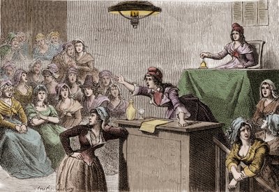 Francouzská revoluce 1789 - 1799, klub politických žen od Anonymous Anonymous