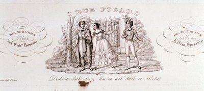 Frontispis I due Figaro, dílo Alessandra Speranzy od Anonymous Anonymous