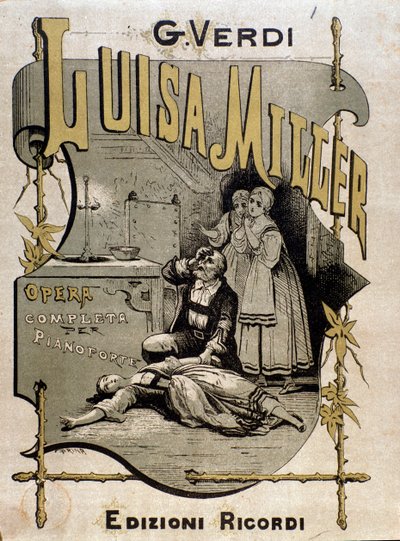 Frontispis hudební partitury Luisy Miller, opera Giuseppe Verdiho od Anonymous Anonymous