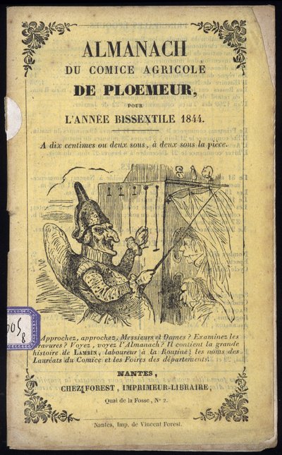 Guignol - Obálka Almanachu Comice Agricole de Ploemeur od Anonymous Anonymous