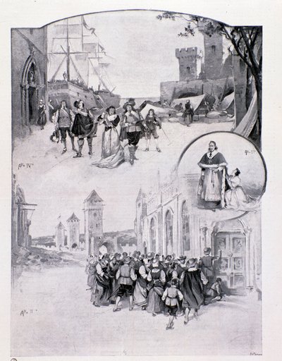 Ilustrace k opeře La cortigiana od Antonia Scontrina, hrané v Miláně v roce 1896 od Anonymous Anonymous