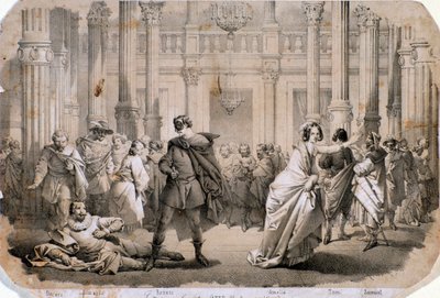 Ilustrace Maskovaný ples, opera od Giuseppe Verdiho od Anonymous Anonymous