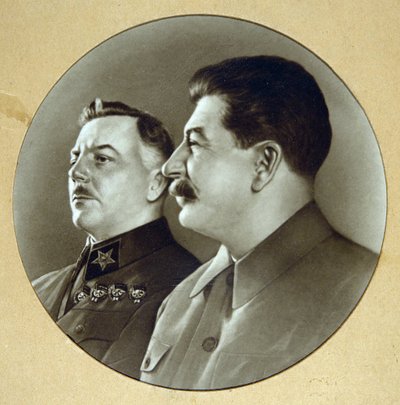 Yosef Stalin a Kliment Vorošilov (Vorochilov od Anonymous Anonymous