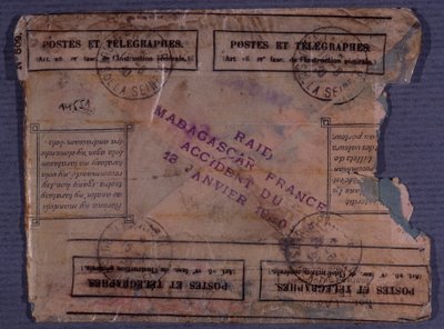 Poslední dopis z Madagaskarsko-francouzského náletu (nehoda z 18. ledna 1930) od Anonymous Anonymous