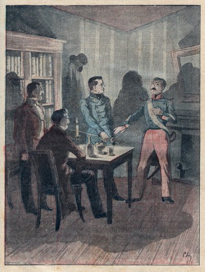 Le jure (Přísaha) od Boriese – rytina ve „Velké historické a dramatické vyprávění čtyř seržantů z La Rochelle““ od Julese Beaujointa – asi 1900 od Anonymous Anonymous