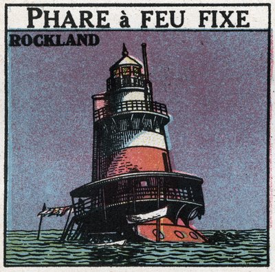Světelné signály: světlomet Rockland. Anonymní ilustrace z roku 1925. Soukromá sbírka. od Anonymous Anonymous