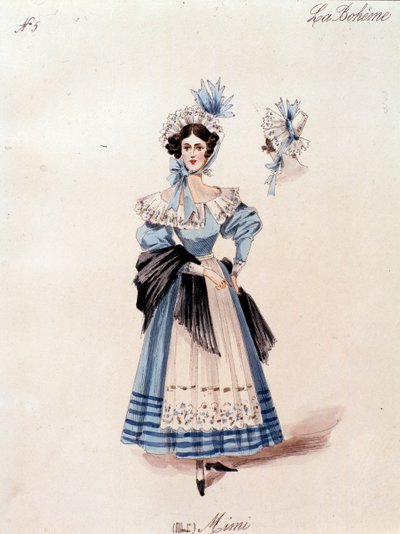 Mimi, postava z opery La boheme od Pucciniho od Anonymous Anonymous