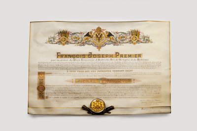 Řád zlatého rouna: Rakouské zlaté rouno - Diplôme d