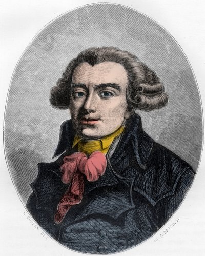 PIERRE VICTORIEN VERGNIAUD Francouzský revoluční státník - Portrét Pierra Victoriena Vergniauda (1753-1793), francouzského politika Girondina - Rytina z roku 1863 v „Červené knize - Histoire De L
