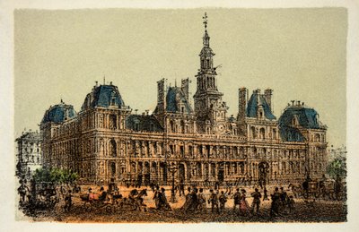 Paříž 1874: radnice, soukromá sbírka od Anonymous Anonymous