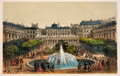 Paříž 1874: Zahrady královského paláce, soukromá sbírka od Anonymous Anonymous