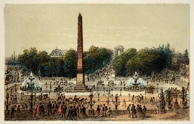 Paříž 1874: Place de la Concorde, soukromá sbírka od Anonymous Anonymous