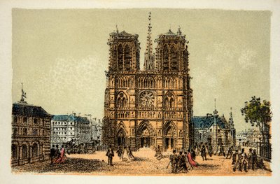 Paříž 1874: Notre Dame, soukromá sbírka od Anonymous Anonymous