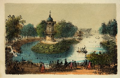Paříž 1874: Boulogneský les, soukromá sbírka od Anonymous Anonymous