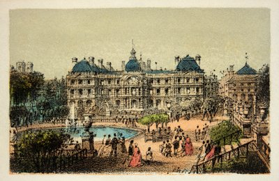 Paříž 1874: Lucemburské zahrady, soukromá sbírka od Anonymous Anonymous