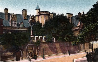 Paříž: pohled na Musee de Cluny. Fotografie z roku 1920 v „Uměleckém albu“ města Paříže. Soukromá sbírka. od Anonymous Anonymous