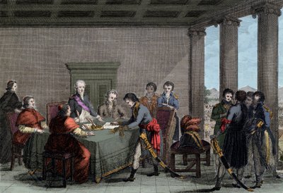 Tolentinský mír mezi Napoleonem I. a papežem Piem VI., 18. února od Anonymous Anonymous