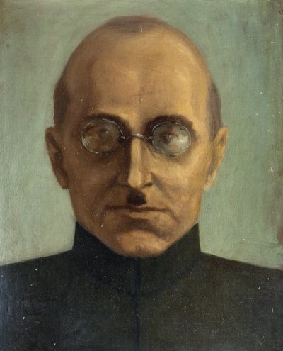 ""Portrét Lavrenty Berija (nebo Lavrenti Beriya) (1899-1953) sovětský státní úředník"" Anonymní obraz Soukromá sbírka od Anonymous Anonymous