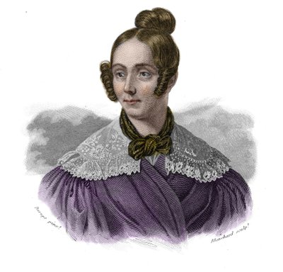 Portrét mademoiselle Didion (Barbe Francoise Madeleine Didion) (Barbe-Francoise-Madeleine) (1798-1836) v „“ Portréty a historie užitečných mužů: mužů a žen všech zemí a poměrů, kteří získali práva na uznání h od Anonymous Anonymous