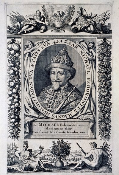 Portrét ruského cara Michela I. Feodoroviče (Michel Feodorovič Romanov od Anonymous Anonymous