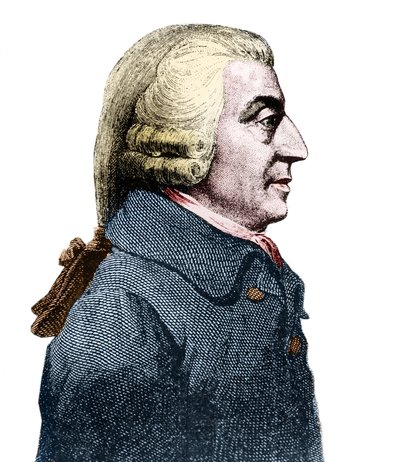 Portrét Adama Smithe (1723 - 1790), skotského filozofa a ekonoma. od Anonymous Anonymous