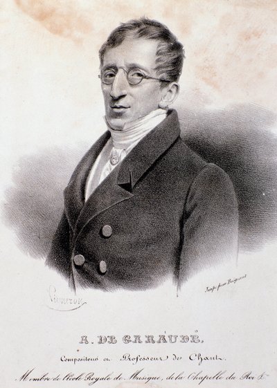 Portrét Alexise de Garaude (1779-1852), francouzského skladatele. 19. století. od Anonymous Anonymous