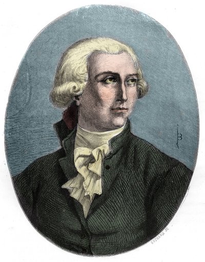 Portrét Antoina Laurenta Lavoisiera - Portrét Antoina Laurenta Lavoisiera (1743-1794), francouzského chemika - Rytina z roku 1863 v knize "Le Livre Rouge - Histoire De L