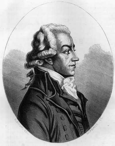 Portrét Antoine Pierre Joseph Marie Barnave (1761-1793) francouzský politik – rytina z roku 1863 v „Červené knize – Histoire De L