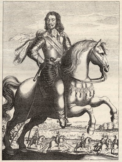 Portrét Bernarda Saského Výmaru (Sasko-Výmar) (1604-1639) s vyobrazením zajetí Jana z Werthu vévodou Bernardem a vévodou z Rohanu. Rytina 17. století. Soukromá sbírka. od Anonymous Anonymous