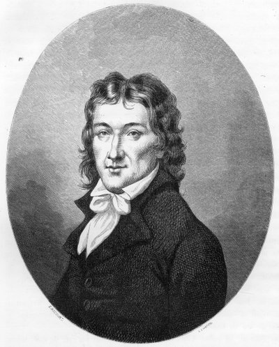 Portrét Camille Desmoulins (1760-1794) publicisty a politika – rytina z roku 1863 v „Le Livre Rouge – Histoire De L
