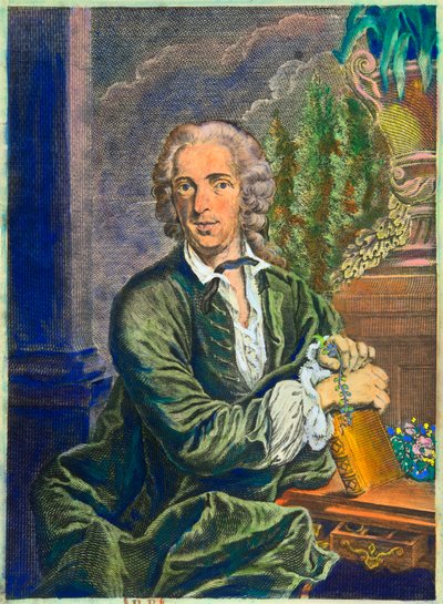 Portrét Carla von Linnea (1707-1778) švédského přírodovědce - Privee Collection od Anonymous Anonymous