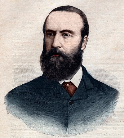Portrét Charlese Stewarta Parnella (1846 -1891), irského politika. Rytina „Le petit Parisien““ z roku 1891. Soukromá sbírka. od Anonymous Anonymous