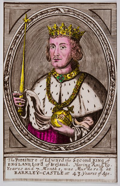 Portrét Edwarda II. (1284-1327) anglického krále, sbírka Privee od Anonymous Anonymous