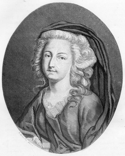 Portrét Elisabeth Filipínské Marie Helene z Francie zvané Madame Elisabeth (1764-1794), sestra Ludvíka XVI. - Rytina z roku 1863 v „“Le Livre Rouge – Histoire De L