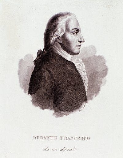 Portrét Francesca Duranteho (1684-1755) italského skladatele Po malování. 19. století. Milánská soukromá sbírka od Anonymous Anonymous