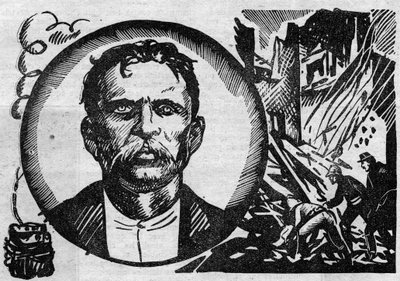 Portrét Francoise Claudia Koenigsteina dit Ravacola (1859-1892), teroristy a anarchisty. Ilustrace převzata z „Le petit journal illustrious““ 1931 od Anonymous Anonymous