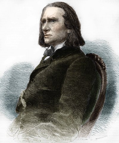 Portrét Franze Liszta, maďarského pianisty a skladatele (1811 - 1886). od Anonymous Anonymous