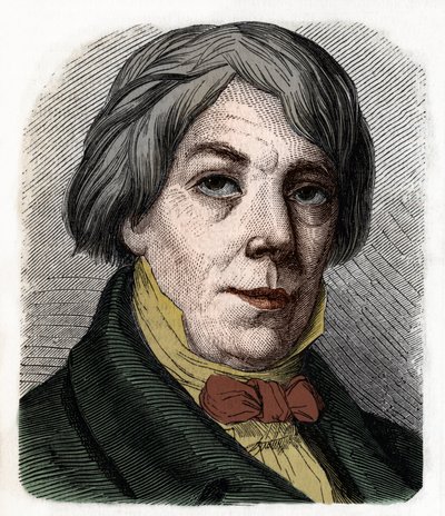 Portrét Franze Xavera Petera Joseph Schnyder von Wartensee Švýcarský skladatel a pedagog (1786-1868). Rytina z roku 1855. od Anonymous Anonymous