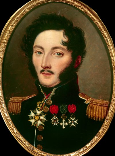Portrét generála barona Gourgauda (1783-1852), anonymní obraz. Soukromá sbírka 19. století od Anonymous Anonymous