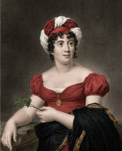 Portrét Germaine Necker, baronky ze Stael Holstein zvané Madame de Stael (1766-1817) od Anonymous Anonymous