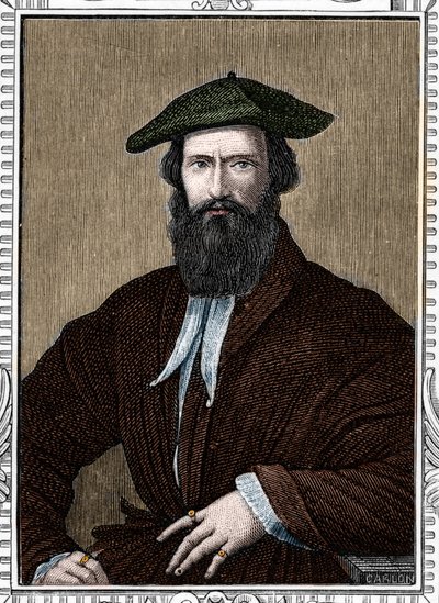 Portrét Girolama Francesco Maria Mazzola řekl Parmigianino neboli Parmezán (1503-1540) italský malíř. rytina z roku 1859 v „“ galeriích Evropy - Itálie „“ od armengauda. Soukromá sbírka. od Anonymous Anonymous